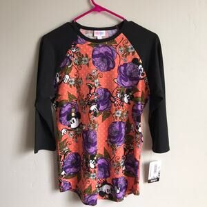 Small Retro Minnie Mouse Disney Lularoe Randy Baseball Tee